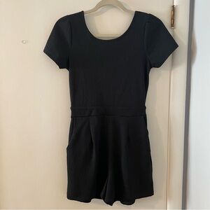 One Clothing Black Short Sleeve Romper